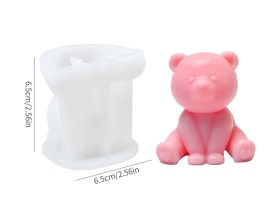 Molde silicona ositos con manos adelante 